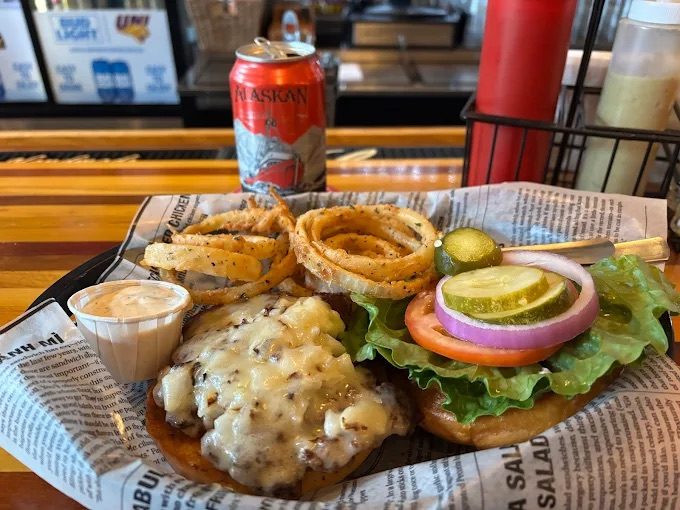 The American Classic Burger at Wilbo Burgers Cedar Falls