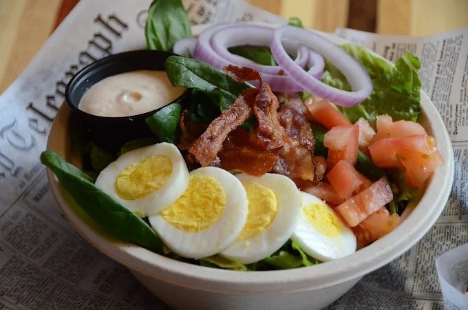 The Big Salad at Wilbo Burgers Cedar Falls